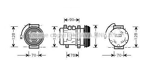 AVA QUALITY COOLING Компрессор, кондиционер PRK029